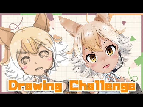 【DRAWING】Mouse Drawing Challenge 3 コヨーアート！【#Coyote / #KemoV】