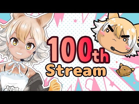 【Drawing】Coyote&#039;s 100th Livestream!【#Coyote / #KemoV】